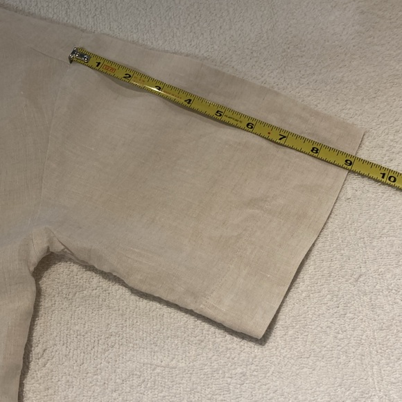 H & M Short Sleeved Linen Shirt Size XS - Picture 8 of 8